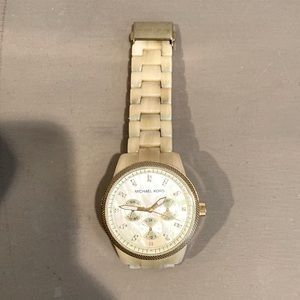 Michael Kors womens ivory watch